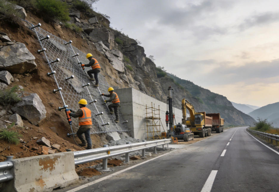 饶平公路道路护坡